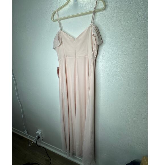 NWT Birdy Grey Pale Blush Spence Chiffon Convertible Maxi Dress M - Picture 12 of 16